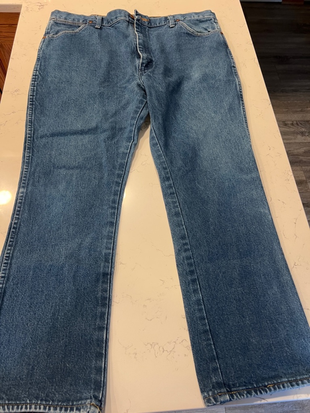 Wrangler Indigo Blue Denim Jeans with White Label